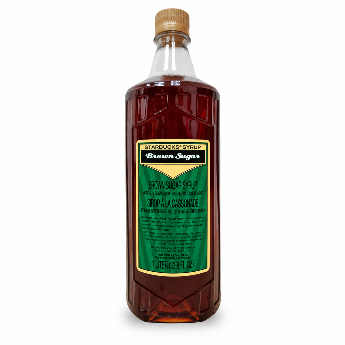 Starbucks Brown Sugar Syrup 1 liter bottle, bottle only