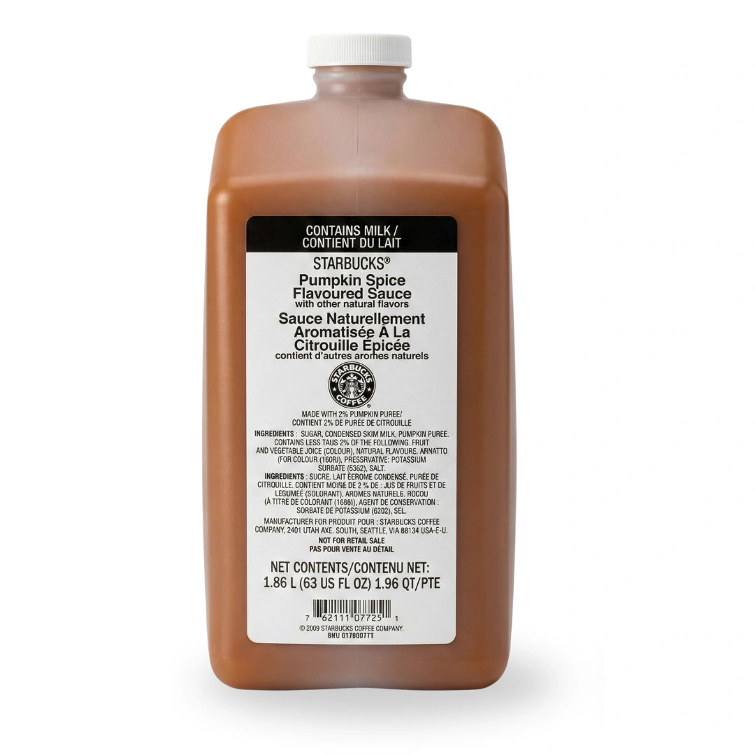 Starbucks Pumpkin Spice Sauce 63 fl oz bottle — pump not included